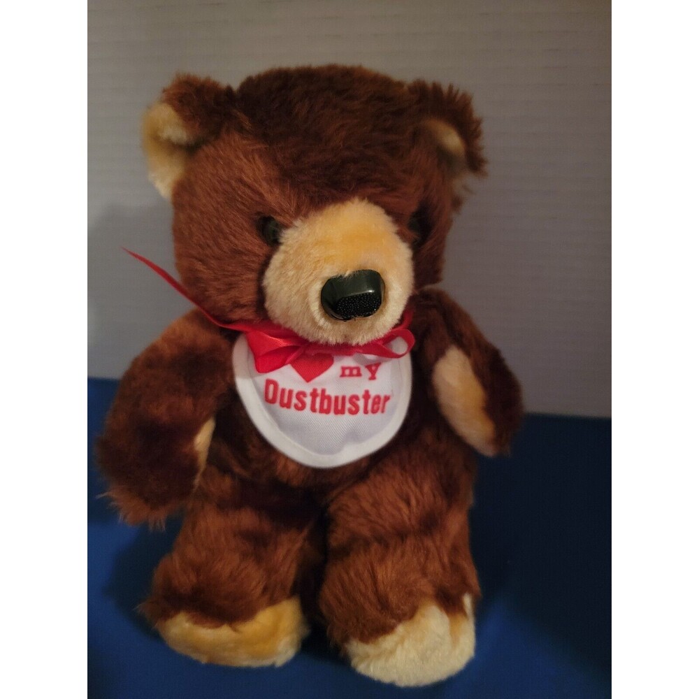 Extremely Rare Vintage Plush Bear Dustbuster Advertising Figure